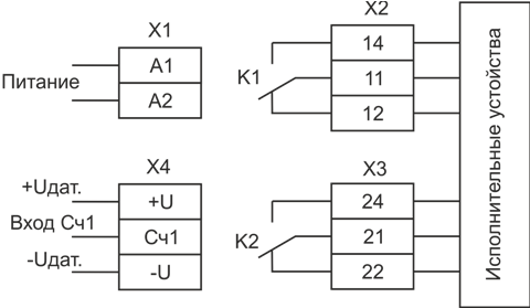 Схема подключения СИМ-05т-5-09