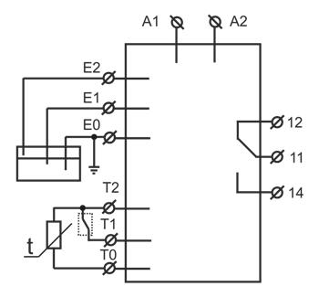 Схема подключения РЗН-1М