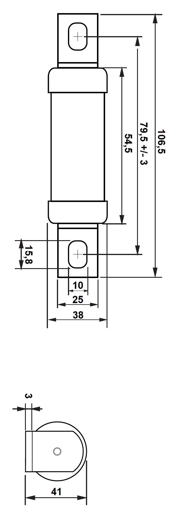 Габаритные размеры MIRO RGS4 690В/40А