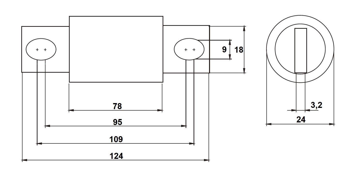 Габаритные размеры CHFE CFB-2 35А