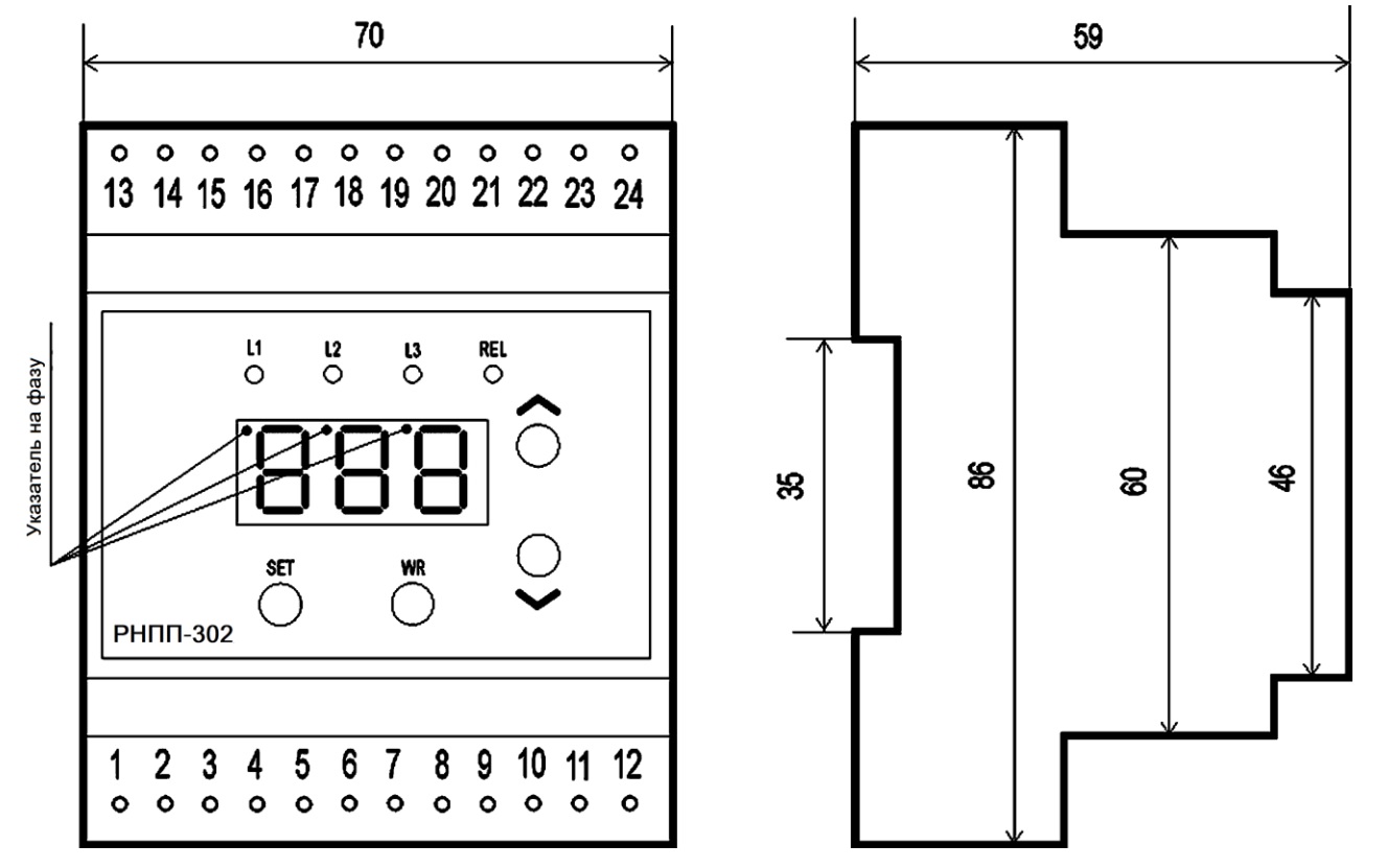 Габаритные размеры РН-260t
