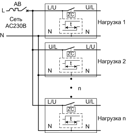 Схема подключения МРП-1Т