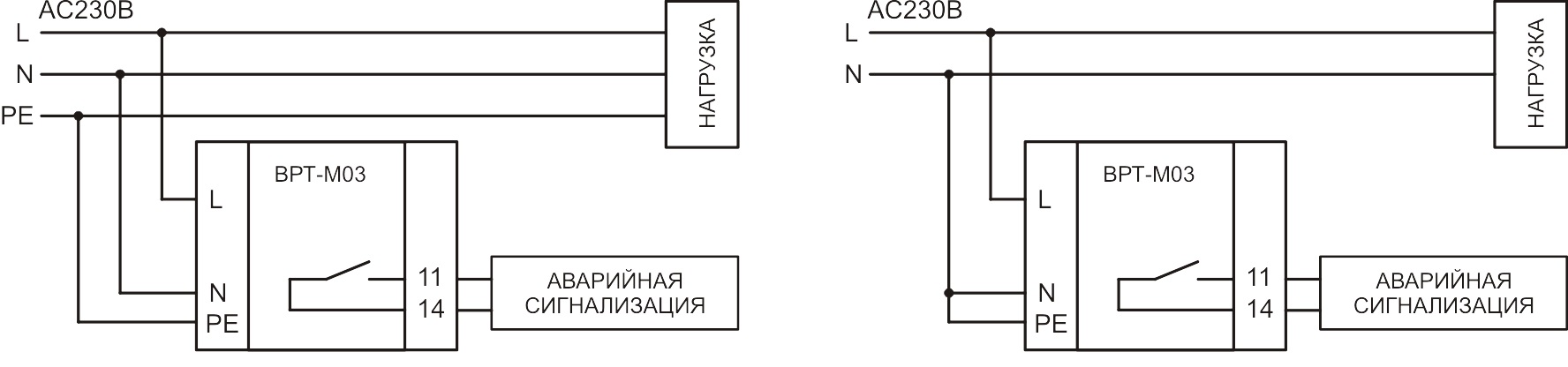 Схема подклюения ВРТ-М03