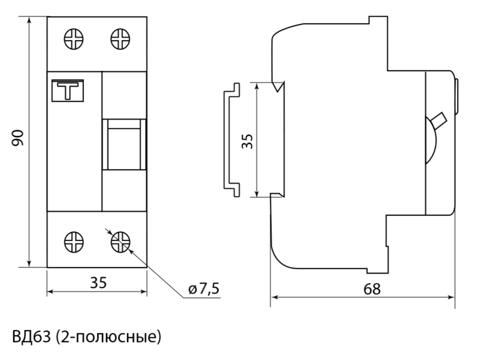 ГабаритыУЗО ВД63