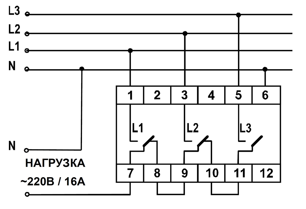 Схема подключения ПЭФ-301